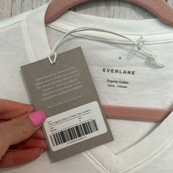 NWT Everlane The Organic Cotton V-Neck Tee - Picture 6 of 10
